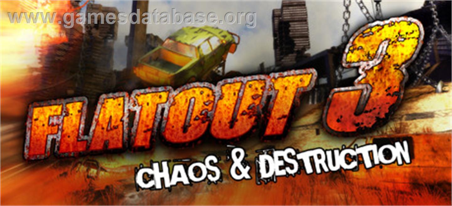 Flatout 3: Chaos & Destruction - Valve Steam - Artwork - Banner