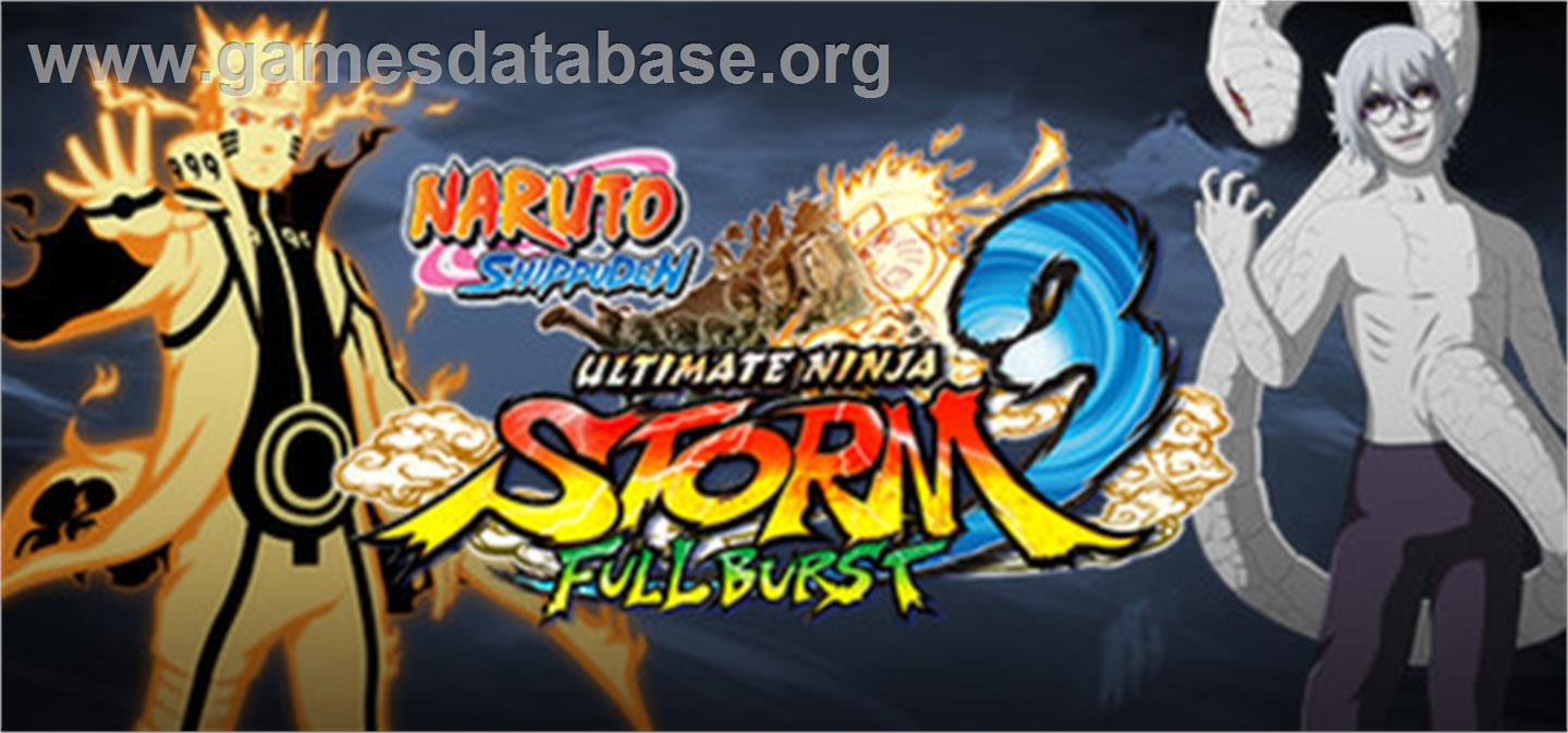 NARUTO SHIPPUDEN: Ultimate Ninja STORM 3 Full Burst - Valve Steam - Artwork - Banner