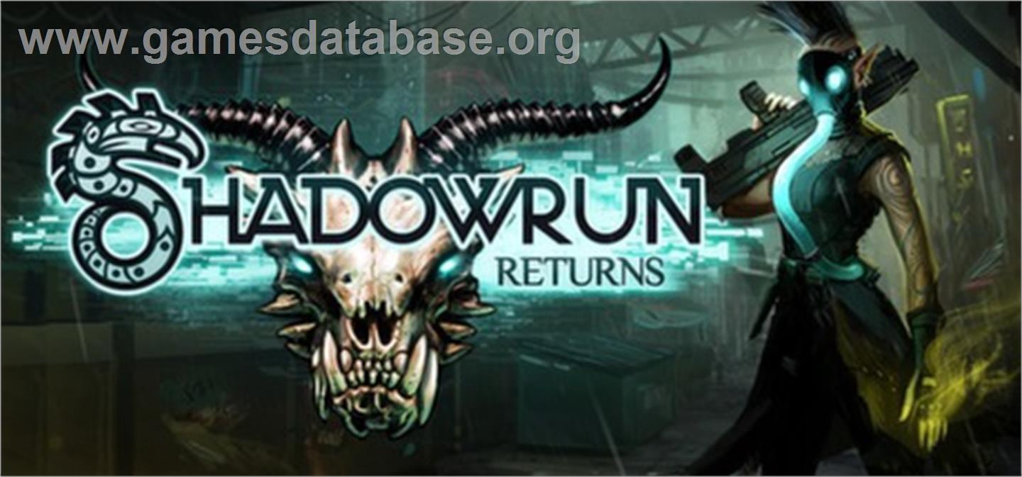 Shadowrun Returns - Valve Steam - Artwork - Banner
