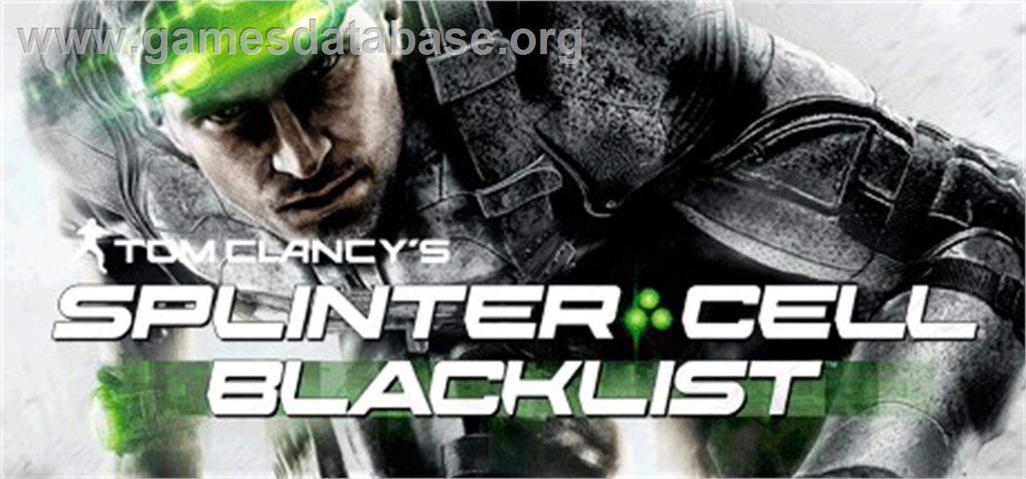 Tom Clancys Splinter Cell Blacklist - Valve Steam - Artwork - Banner