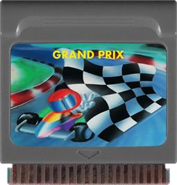 Cartridge artwork for Grand Prix on the Watara Supervision.