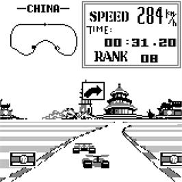 In game image of Grand Prix on the Watara Supervision.