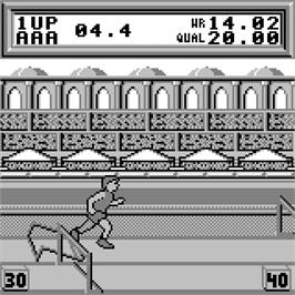 In game image of Olympic Trials on the Watara Supervision.