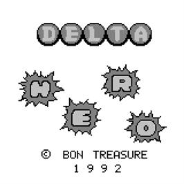 Title screen of Delta Hero on the Watara Supervision.