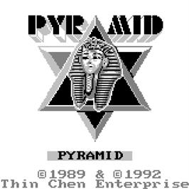 Title screen of Pyramid on the Watara Supervision.