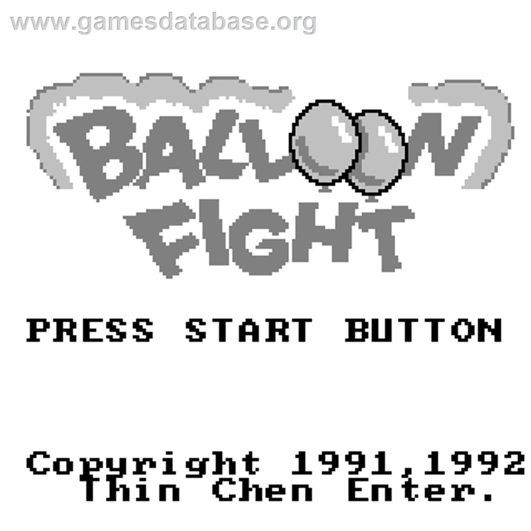 Balloon Fight - Watara Supervision - Artwork - Title Screen