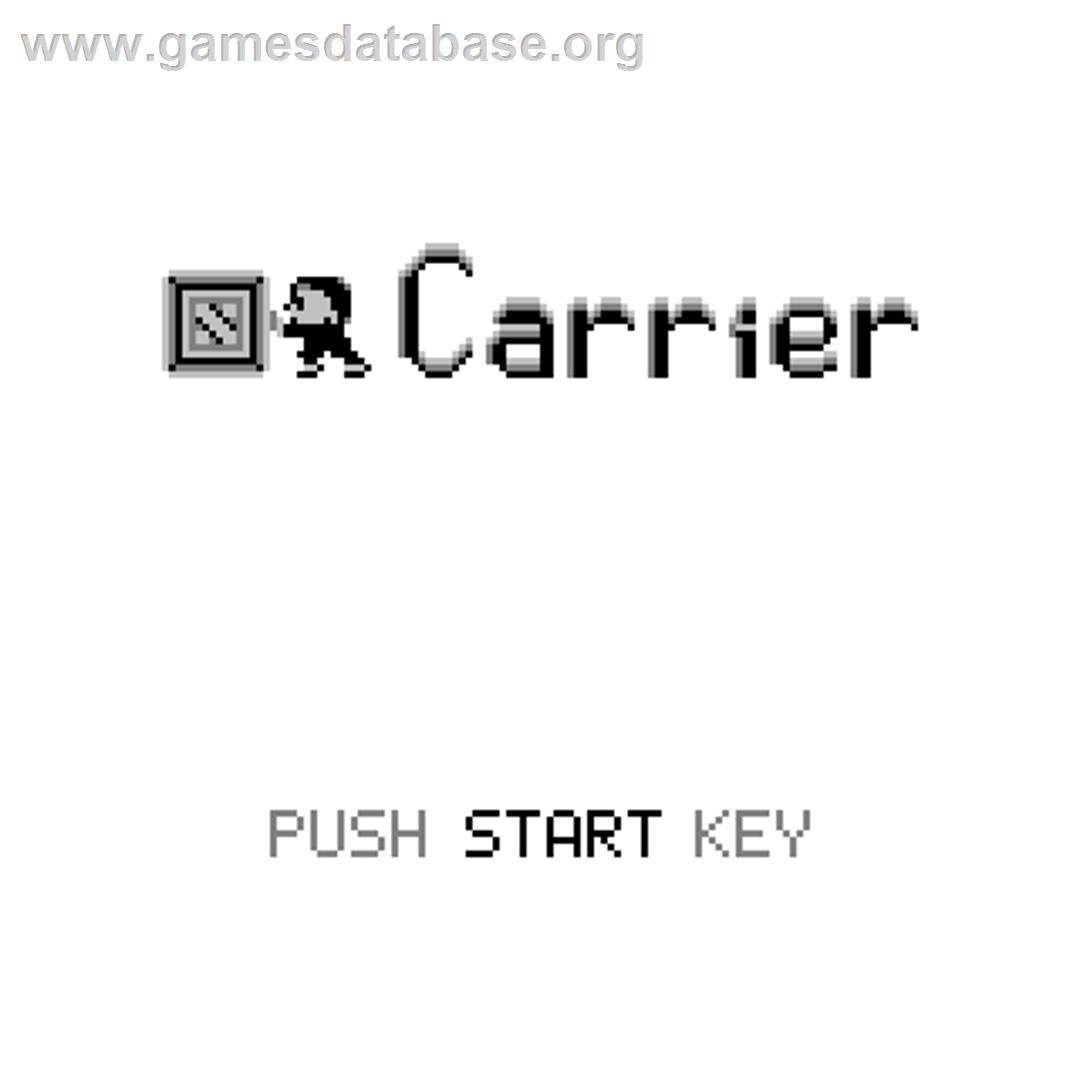 Carrier - Watara Supervision - Artwork - Title Screen