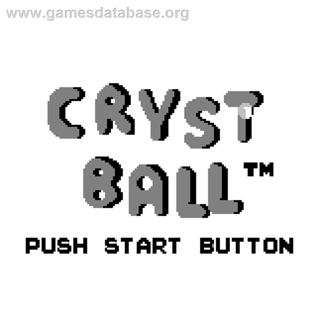 Crystball - Watara Supervision - Artwork - Title Screen