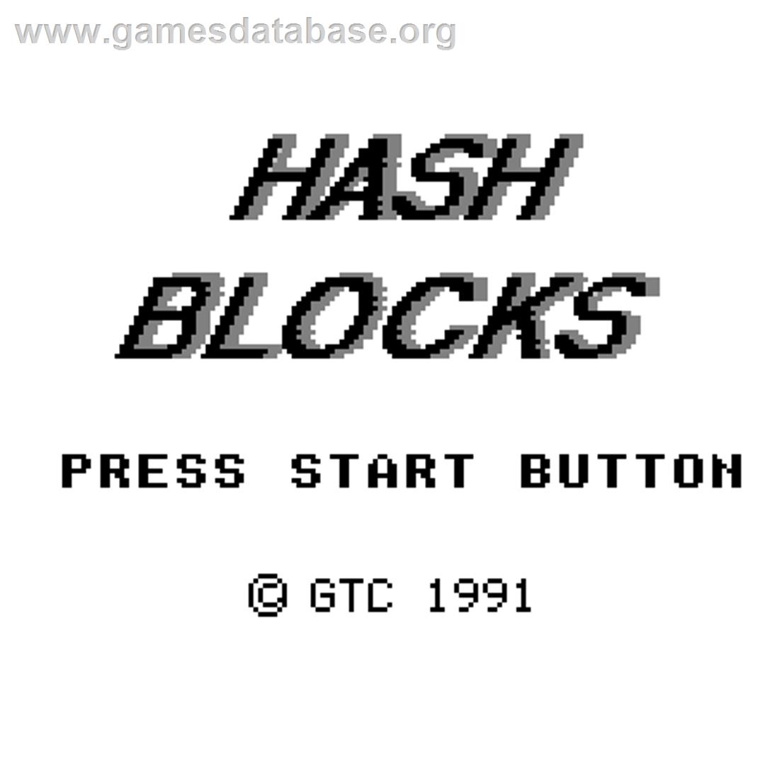 Hash Blocks - Watara Supervision - Artwork - Title Screen