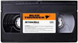 Cartridge artwork for Blue Thunder on the WoW Action Max.