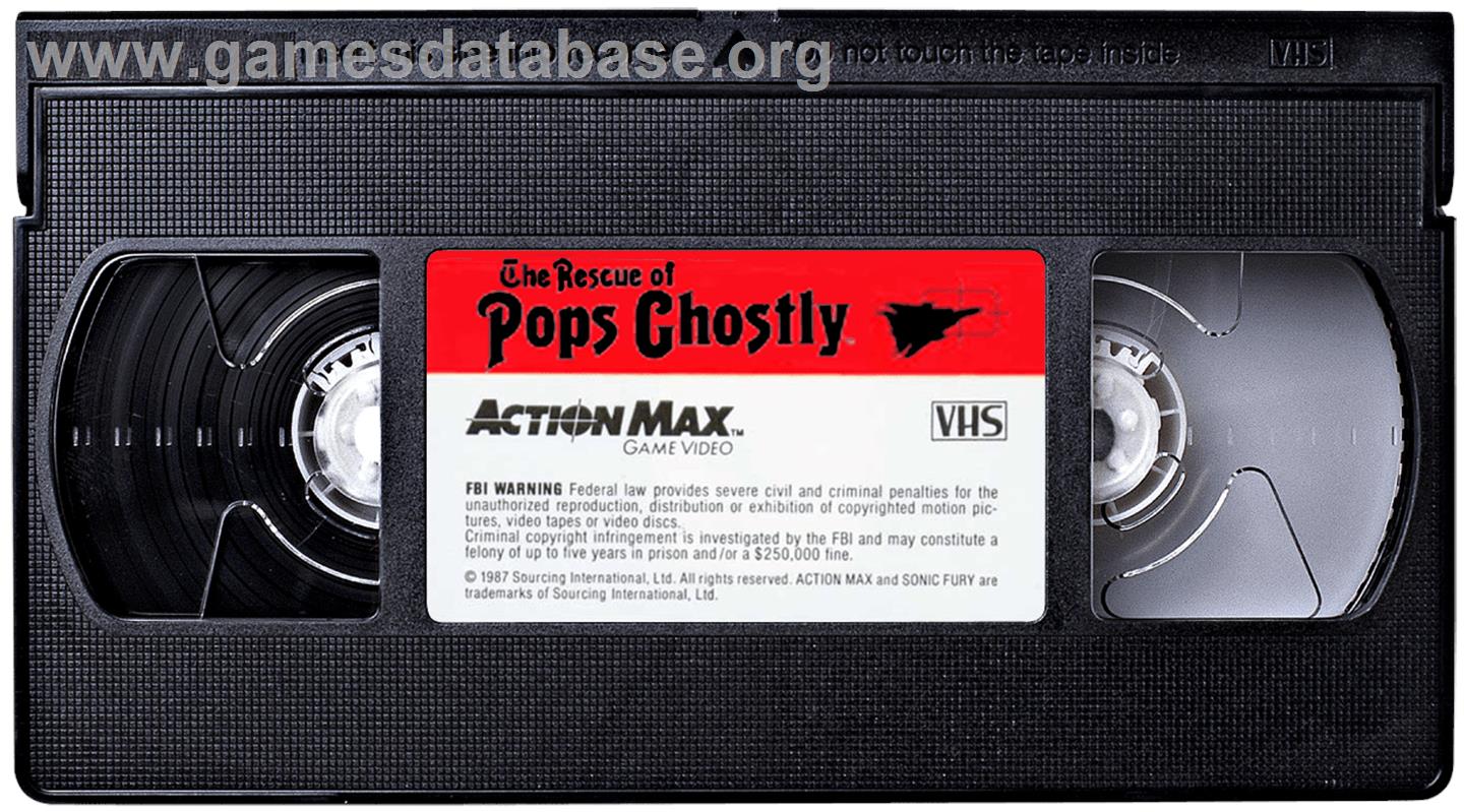 Rescue of Pops Ghostly , The - WoW Action Max - Artwork - Cartridge