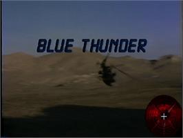 Title screen of Blue Thunder on the WoW Action Max.