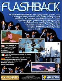 Box back cover for Flashback on the Acorn Archimedes.
