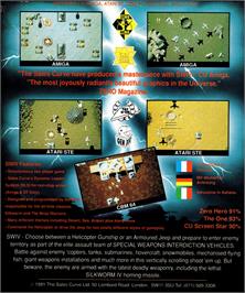 Box back cover for SWIV on the Acorn Archimedes.