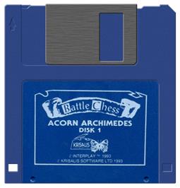 Cartridge artwork for Battle Chess on the Acorn Archimedes.