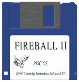Cartridge artwork for Fireball 2 on the Acorn Archimedes.