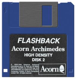 Cartridge artwork for Flashback on the Acorn Archimedes.