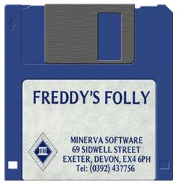 Cartridge artwork for Freddy's Folly on the Acorn Archimedes.