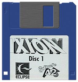 Cartridge artwork for Ixion on the Acorn Archimedes.