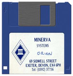Cartridge artwork for Orion on the Acorn Archimedes.