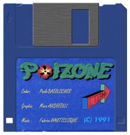 Cartridge artwork for Poizone on the Acorn Archimedes.