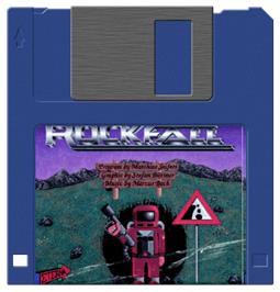 Cartridge artwork for Rockfall on the Acorn Archimedes.
