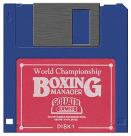 Cartridge artwork for World Championship Boxing Manager on the Acorn Archimedes.