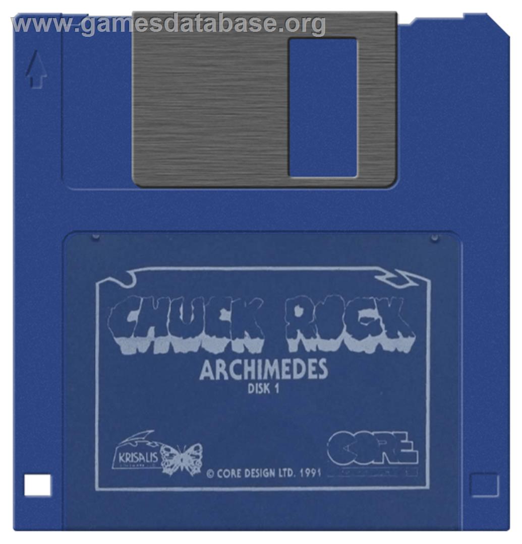 Chuck Rock - Acorn Archimedes - Artwork - Cartridge