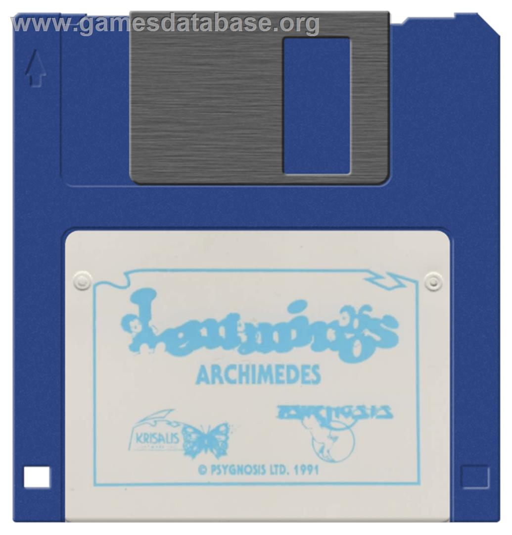Lemmings - Acorn Archimedes - Artwork - Cartridge