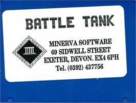 Top of cartridge artwork for Battle Tank on the Acorn Archimedes.