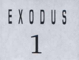 Top of cartridge artwork for Exodus on the Acorn Archimedes.