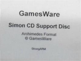Top of cartridge artwork for Simon The Sorcerer on the Acorn Archimedes.