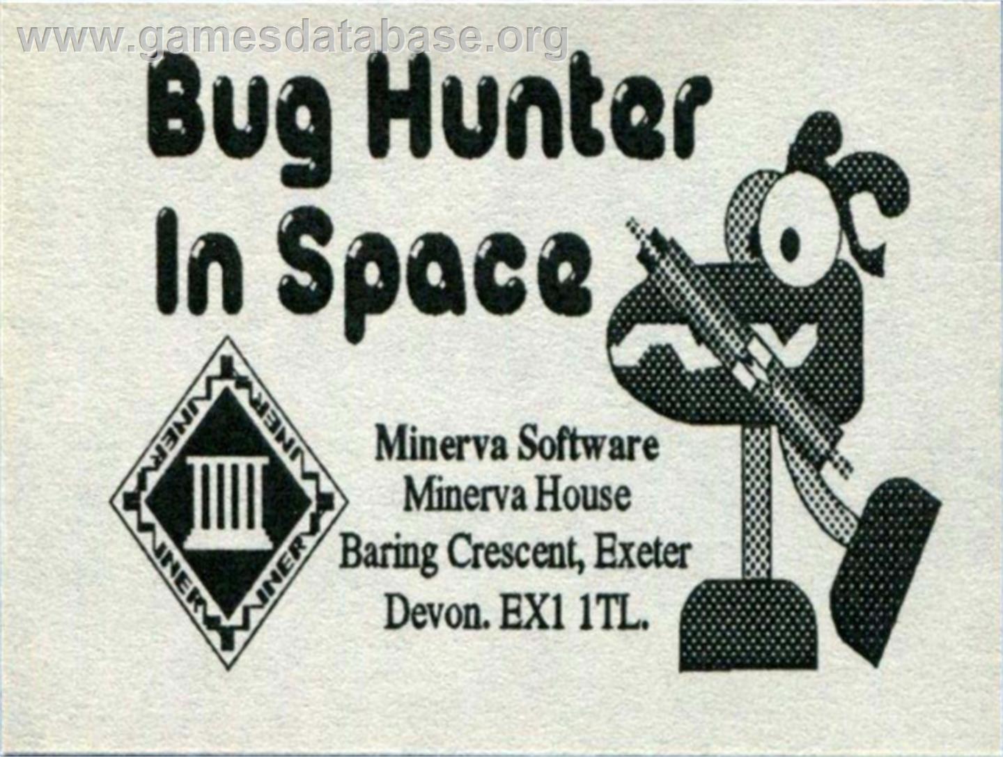 Bug Hunter In Space - Acorn Archimedes - Artwork - Cartridge Top