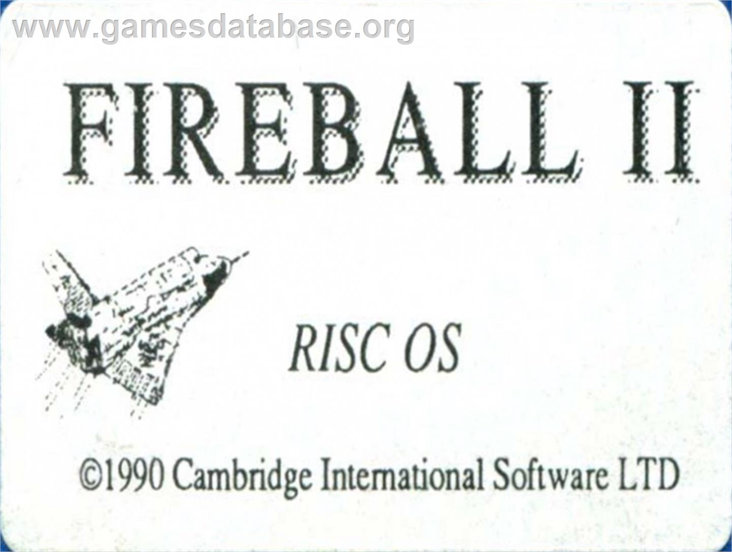 Fireball 2 - Acorn Archimedes - Artwork - Cartridge Top
