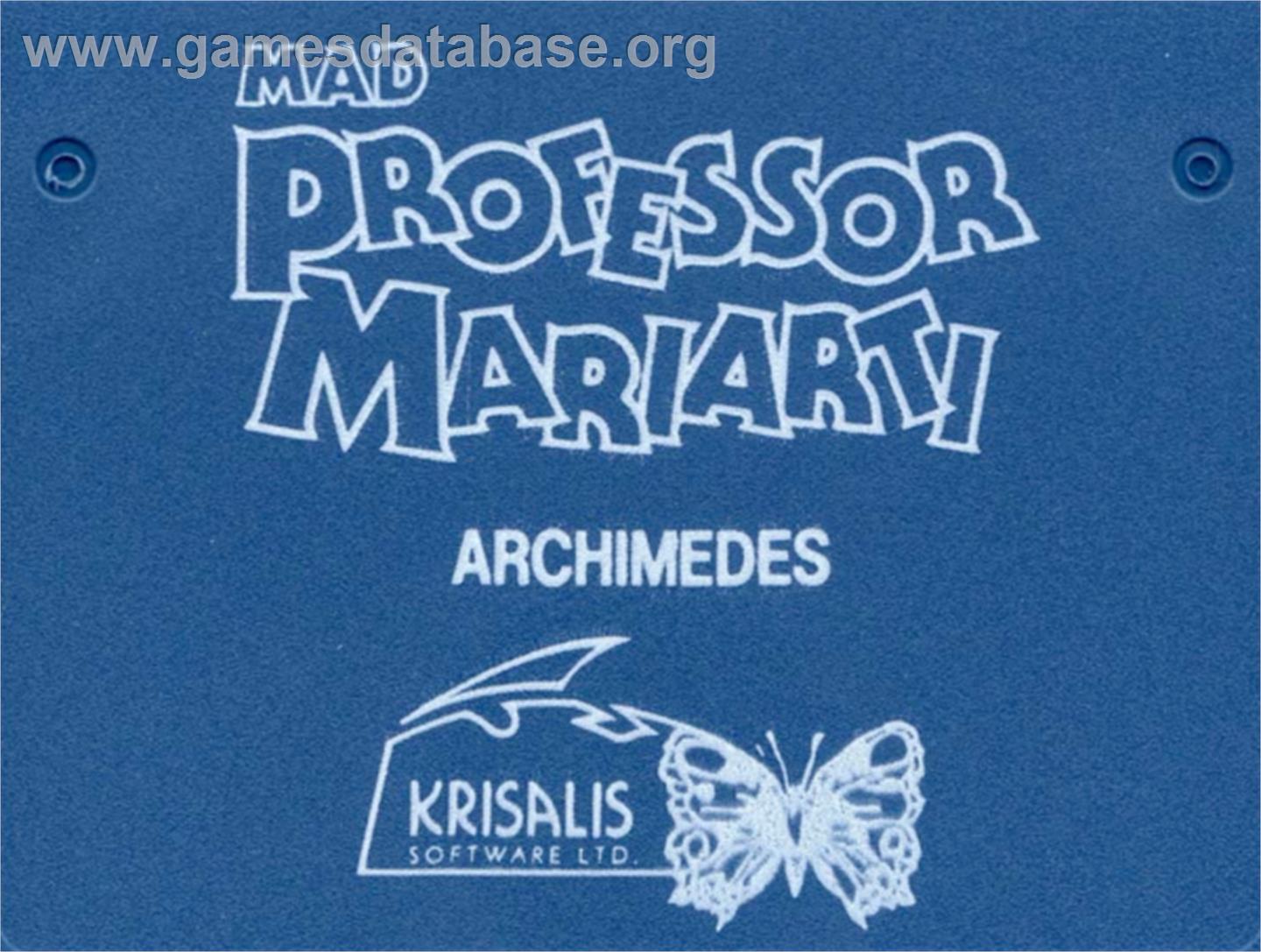 Mad Professor Mariarti - Acorn Archimedes - Artwork - Cartridge Top
