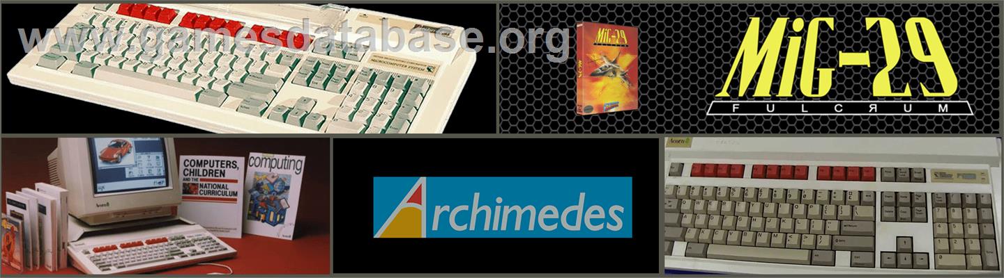 Mig-29 Fulcrum - Acorn Archimedes - Artwork - Marquee