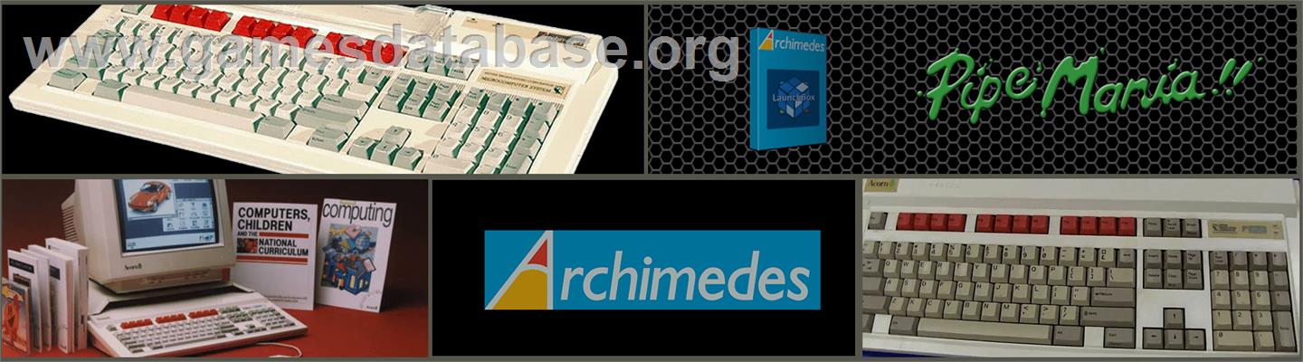 Pipemania - Acorn Archimedes - Artwork - Marquee