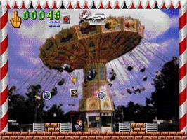 In game image of Bubble Fair on the Acorn Archimedes.
