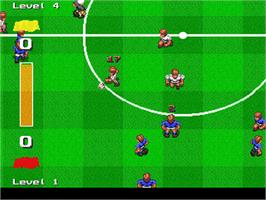 In game image of Empire Soccer 94 on the Acorn Archimedes.
