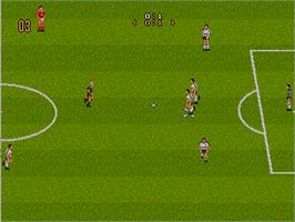 In game image of Manchester United Europe on the Acorn Archimedes.