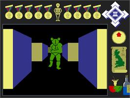 In game image of Minotaur on the Acorn Archimedes.