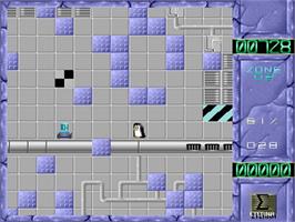 In game image of Poizone on the Acorn Archimedes.
