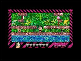 In game image of Top Banana on the Acorn Archimedes.