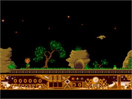 In game image of TwinWorld on the Acorn Archimedes.