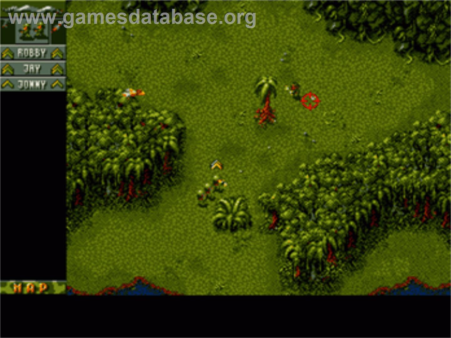 Cannon Fodder - Acorn Archimedes - Artwork - In Game