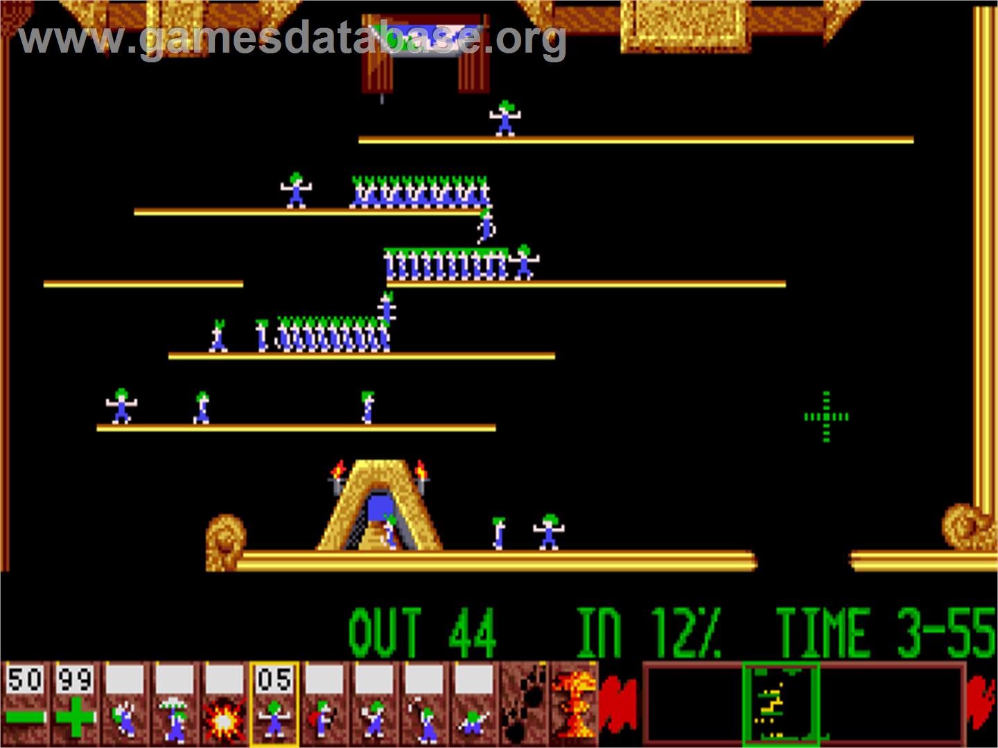 Lemmings - Acorn Archimedes - Artwork - In Game