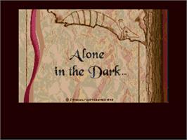 Title screen of Alone In the Dark on the Acorn Archimedes.