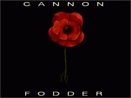 Title screen of Cannon Fodder on the Acorn Archimedes.
