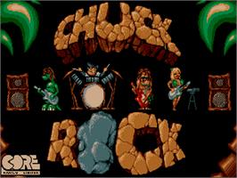 Title screen of Chuck Rock on the Acorn Archimedes.