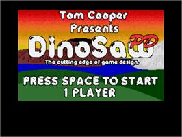 Title screen of Dinosaw on the Acorn Archimedes.